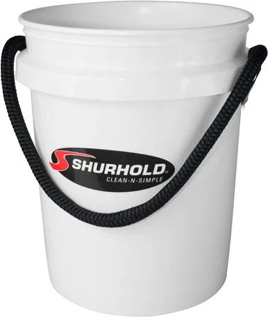 Shurhold 2451 5 Gallon Rope Handle Bucket White