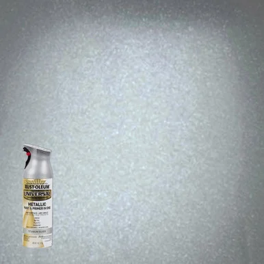 Rustoleum 245220EA Universal Premium Spray Paint, Metallic Silver, 12 Oz Aerosol Can