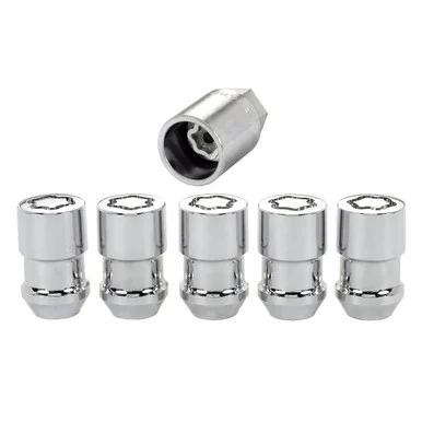 McGard 24537 Cone Seat Wheel Locks Chrome M12-1.5 Set of 5 24537_68