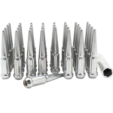 Revolution 251848 Spike Spline Lug Nuts M14x1.5 - 32 Pack - Chrome