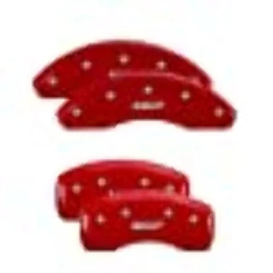 MGP Caliper 26222SMGPRD Caliper Covers - Red Powder Coat