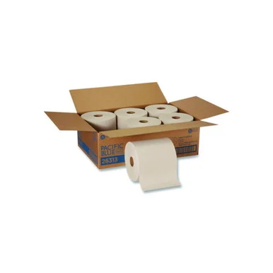 Georgia Pacific 26313 Pacific Blue Basic Recycled Paper Towel Roll, 1-ply, 7.87 " X 1,000 Ft, Brown, 6/carton