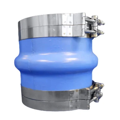 Trident Marine 270V4000-S/S 4" Id Blue Silicone Molded Wet Exhaust Hump W/4 T-bolt Clamp 270V4000S/S