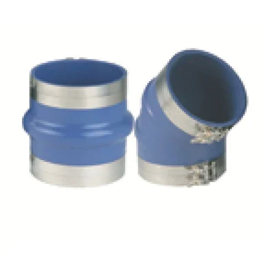 Trident Marine 270V8000-S/S 8" Id Blue Silicone Molded Wet Exhaust Hump W/4 T-bolt Clamp 270V8000S/S