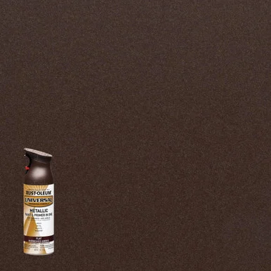 Rustoleum 271472EA Universal Premium Spray Paint, Flat Amber, 12 Oz Aerosol Can