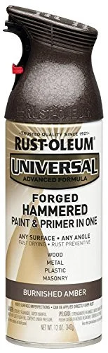 Rustoleum 271480 Universal Premium Spray Paint, Hammer Amber, 12 Oz Aerosol Can, 6/carton