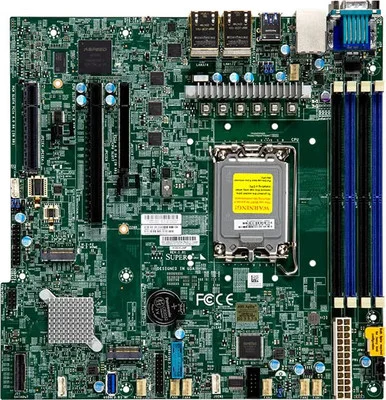 Supermicro MBDX13SCHLN4FO MicroATX Motherboard LGA1700 DDR5 Retail Box