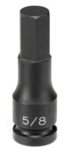Grey Pneumatic Corp. 29066M 1/2" Drive X 6mm Hex Driver 6" Length (150mm)