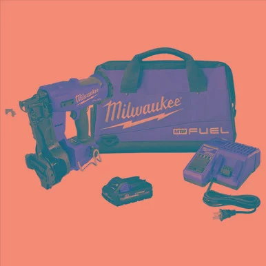 Milwaukee Electric Tools 2909-21 Milwaukee Tool M18 Fuel 18-volt Lithium-ion Brushless Cordless Coil Roofing Nailer Kit