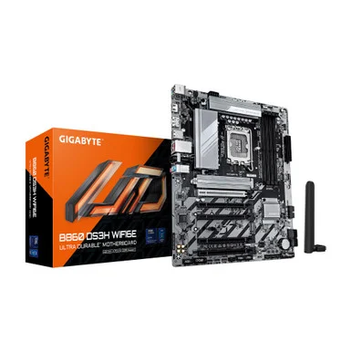 Gigabyte Ultra Durable B860 DS3H WIFI6E Gaming Desktop Motherboard - Intel B860 Chipset - Socket LGA-1851 - ATX (293266)