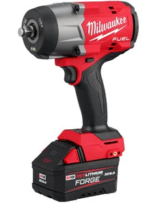 Milwaukee Electric Tools 2967-21F Milwaukee Tool M18 Fuel 1/2" High Torque Impact Wrench W/ Friction Ring Redlithium Forge Kit