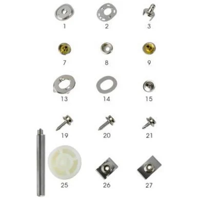 Sea Dog 2991081 1/4" Canvas Snap Cap And Socket 6 Pack - Seadog