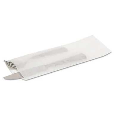 Bagcraft 300039 Silverware Bags, 2.25" X 10", White, 2,000/carton