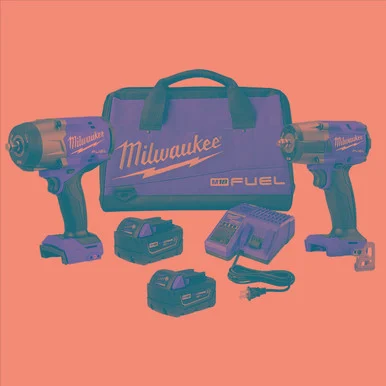 Milwaukee Electric Tools 3010-22 Milwaukee Tool M18 Fuel 1/2 Inch Htiw & 3/8 Inch Mtiw Impact Wrench Automotive Combo Kit