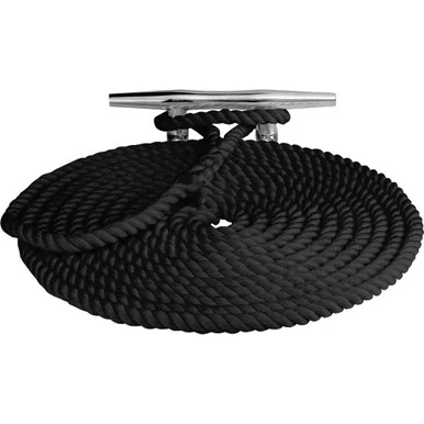 Seadog 301110015BK-1 Sea-dog Twisted Nylon Dock Line - 3/8" X 15' - Black