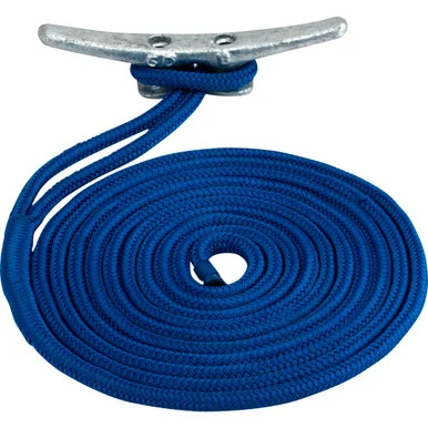 Seadog 302110015BL-1 Sea-dog Double Braided Nylon Dock Line - 3/8" X 15' - Blue