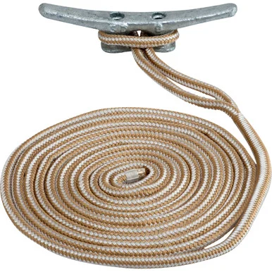 Seadog 302112015G/W-1 Sea-dog Double Braided Nylon Dock Line - 1/2" X 15' - Gold/white 302112015G/W1