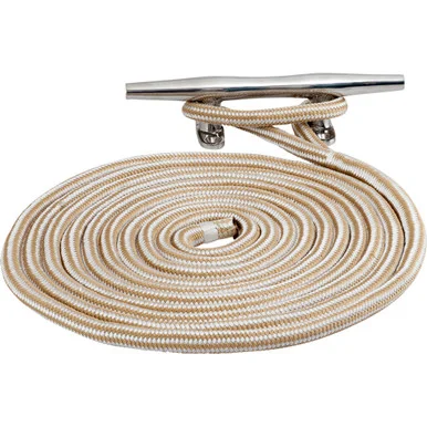Seadog 302116015G/WT-1 Sea-dog Double Braided Nylon Dock Line - 5/8" X 15' - Gold/white W/tracer 302116015G/WT1