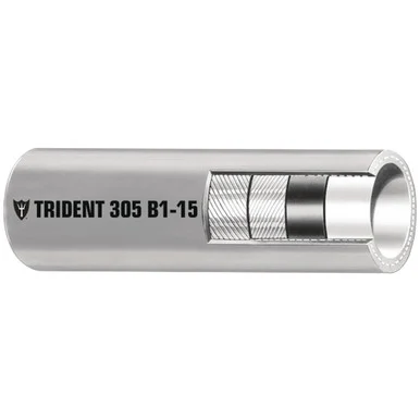 Trident Marine 305-0566 5/16" X 50' Boxed Barrier Lined B1-15 Epa Compliant Outboard Fuel Line Hose - Gray