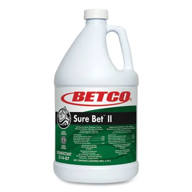 Betco 3140400 Sure Bet Ii Foaming Disinfectant, Citrus Scent, 1 Gal Bottle, 4/carton