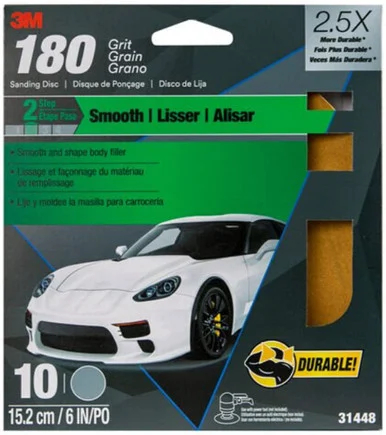 3m 31448 10/pk Sanding Discs 6in 180 Gr