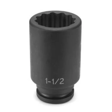 Grey Pneumatic 3152D 3/4" Drive X 1-5/8" Deep - 12 Point Socket