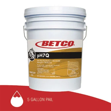 Betco 3160500 Ph7q Neutral Disinfectant, Pleasant Lemon Scent, 5 Gal Pail