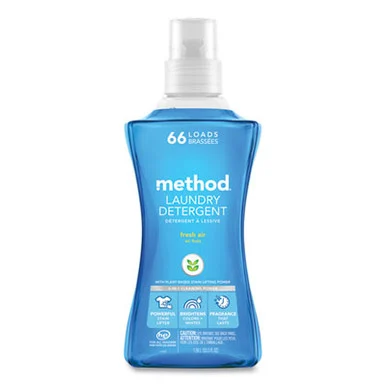 Method Products 318025 Laundry Detergent, Fresh Air Scent, 53.5 Oz Bottle, 4/carton