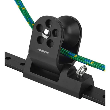 Schaefer Marine 32-97 Schaefer Twin Sheet Block F/1-1/4" T-track - Black