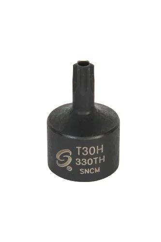 Sunex 330TH 3/8" Dr. T30h Stubby Tamperprf Internal Star Impact Socket
