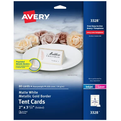 Avery Tent Card (3328) 3328_40 - Avery Dennison