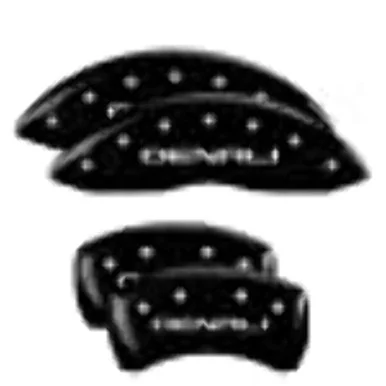 MGP Caliper 34218SDNLBK Caliper Covers - Black Powder Coat