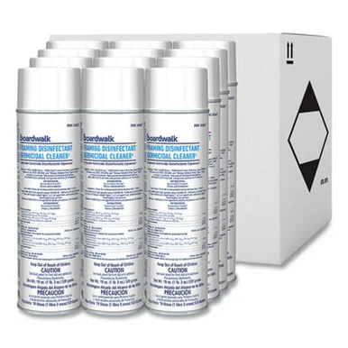 Boardwalk 343ACT Foaming Disinfectant Germicidal Cleaner, Flowery Scent, 19 Oz Aerosol Can, 12/carton