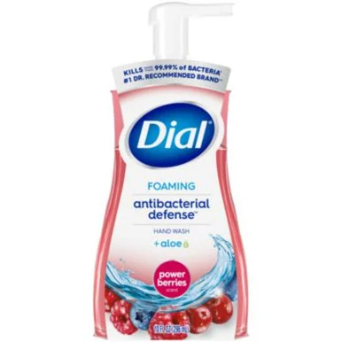 Dial Professional 34727 Antibacterial Foaming Hand Wash, Power Berries, 10 Oz, 8/carton