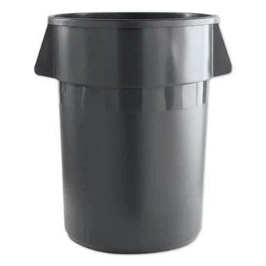 Boardwalk 3485198 Round Waste Receptacle, Lldpe, 32 Gal, Gray
