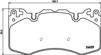 Pagid 355016151 Hella Disc Brake Pad Set