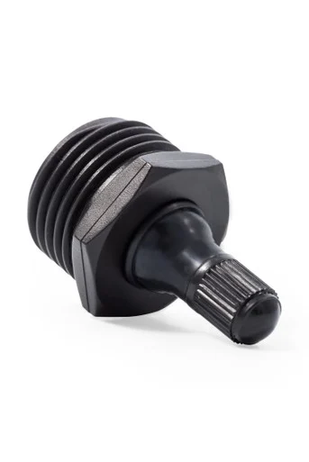 Camco 36133 Black RV Plastic Blow Out Plug with Schrader Valve