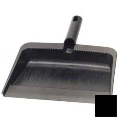 San Jamar 36143703 Flo-pac Flexible Plastic Dustpan, 8 X 12, Plastic, Black