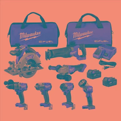 Milwaukee Electric Tools 3697-27 Milwaukee Tool M18 Fuel 7-tool Combo Kit