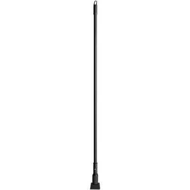 San Jamar 3697000 Vinyl Coated Jaw Style Metal Mop Handle, 1" Dia X 60", Black