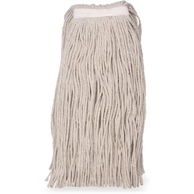 San Jamar 369720B00 Full Weight Cut End Mop Head, Cotton, 20 Oz, White