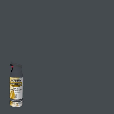 Rustoleum 376723EA Universal Premium Spray Paint, Matte Slate Blue, 12 Oz Aerosol Can