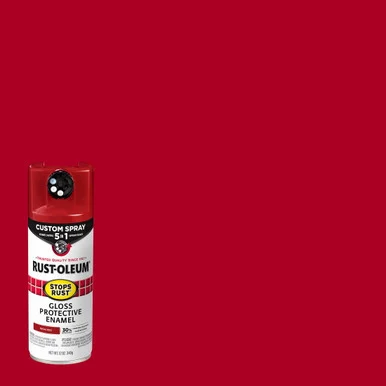 Rustoleum 376895EA Stops Rust 5-in-1 Spray Paint, Gloss Regal Red, 12 Oz Aerosol Can
