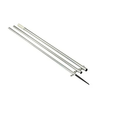 Lee's Tackle Inc. 3930949 Lee's 18.5' Bright Silver Pole W/black Spike Step Tube 1.5"