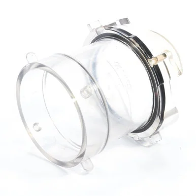 Camco Sewer Hose Adapter - Attaches to RV Outlet Connection - Extends connection for Easier Hookup- Transparent Adapter Allows You to View When Tank is Cleared - 3.5 (39562) 39562_68