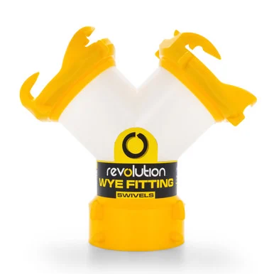 Camco 39629 Revolution Translucent Wye Fitting -Connects Two Sewer Hoses with Lug Fittings the Same Dump Station- Odor Tight Connection 39629_68