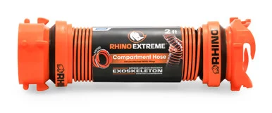 Camco 39855 RhinoEXTREME Compartment Hose - 2'- Orange