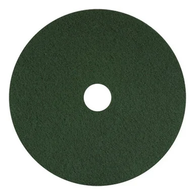 Americo Manufacturing 400316 Scrubbing Pads, 16" Diameter, Green, 5/carton