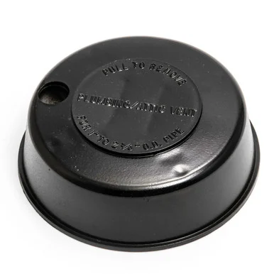 Camco Replace-All Plumbing Vent Cap with Spring Attachment - Replaces Lost or Damaged RV Plumbing Vent Caps | Fits Up to 2 Plumbing Vent Pipe - Black (40137) 40137_68