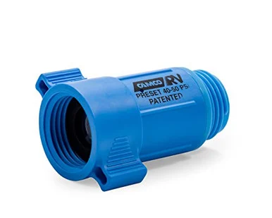 Camco 40143 Plastic Water Pressure Regulator - Prevents Damage To RV Water Hoses and Pumps From Inconsistent Water Pressure- Lead Free 40143_68